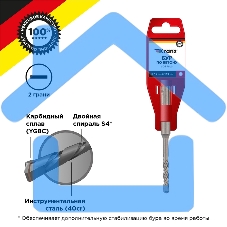 Бур по бетону 12x110x50 мм SDS PLUS Kranz