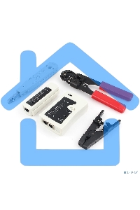 Монтажный инcтрумент Gembird TK-NCT-01 Набор инструментов для работы с локальной сетью (4 предмета) набор