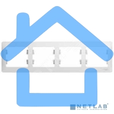 РАМКА Schneider-electric GSL000104 GLOSSA 4-постовая, горизонтальная, БЕЛЫЙ