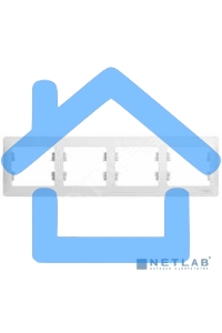 РАМКА Schneider-electric GSL000104 GLOSSA 4-постовая, горизонтальная, БЕЛЫЙ