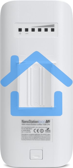 Сетевое оборудование Ubiquiti LocoM5(EU) 802.11a/n, интегрированная антенна 13 дБ (45 * 45 градусов)