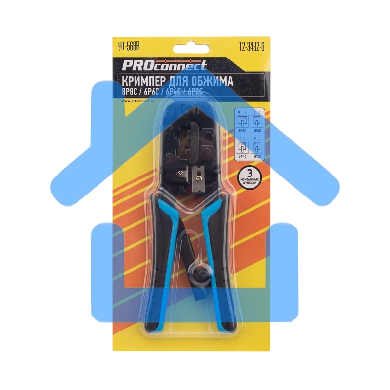Кримпер PROconnect HT-568R для обжима 8P8C, 6P6C