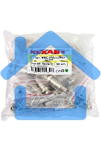 Разъем штекер BNC под пайку с пружиной металл (универсальный) PROCONNECT