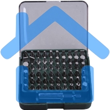 Отвертки-насадки (биты) Набор KRAFTOOL Биты с адаптером в пластиковом боксе, Cr-V, 61 предмет 26140-H61
