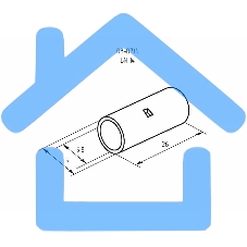 Соединительная гильза L-26 мм 16 мм² (ГМЛ (DIN) 16) Rexant