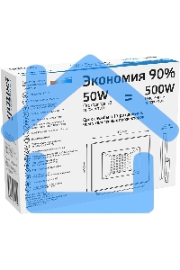 Прожектор светодиодный Gauss Elementary 50W 3510lm IP65 6500К белый