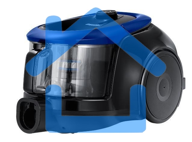 Пылесос Samsung VC18M21A0SB синий, 380/1800 Вт, уборка сухая, пылесборник контейнер 1.5 л