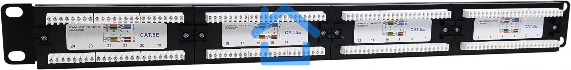 Патч-панель NTSS NTSS-PP-1U-24-UTP-RJ45-5E-D 19