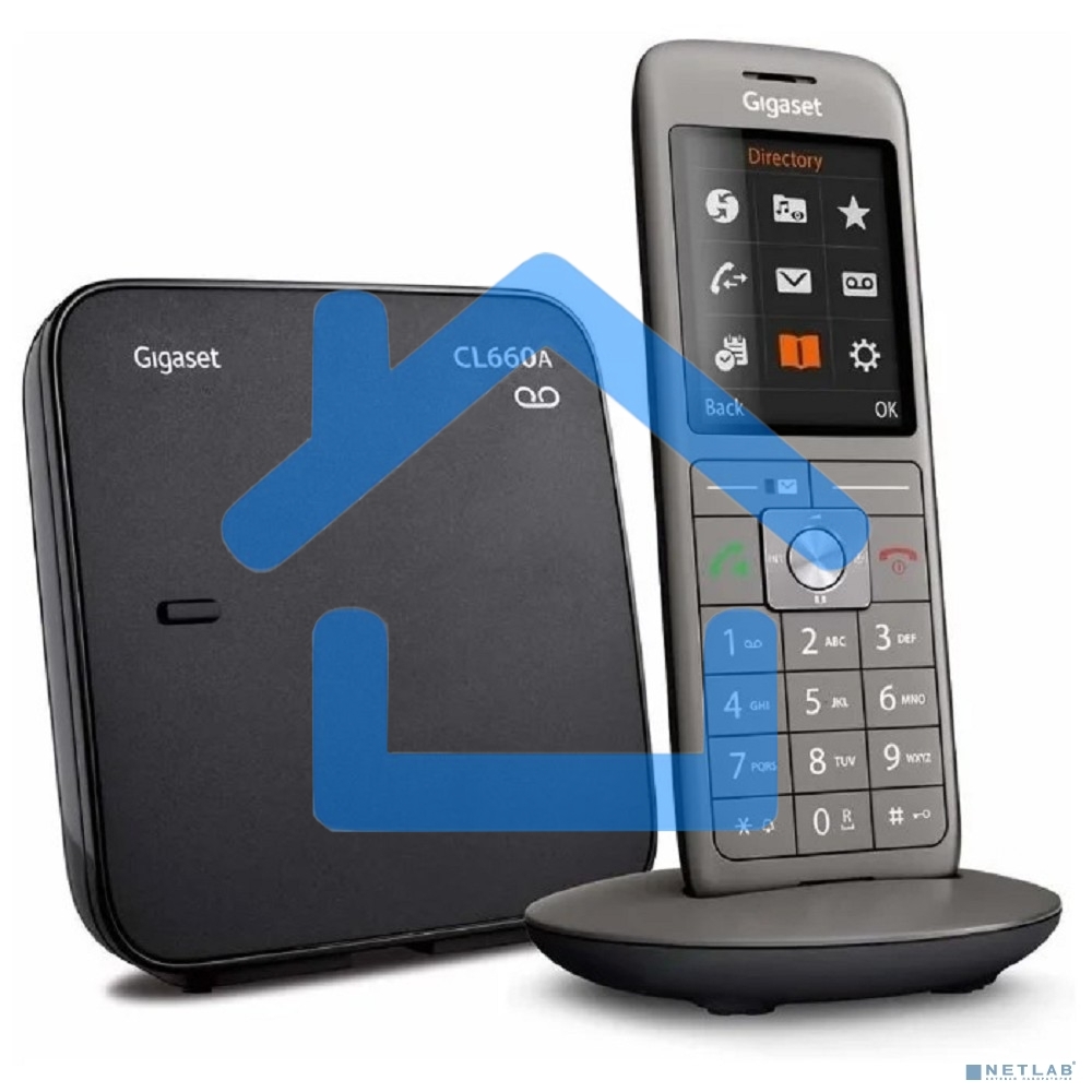Р/Телефон Dect Gigaset CL660A черный автооветчик АОН