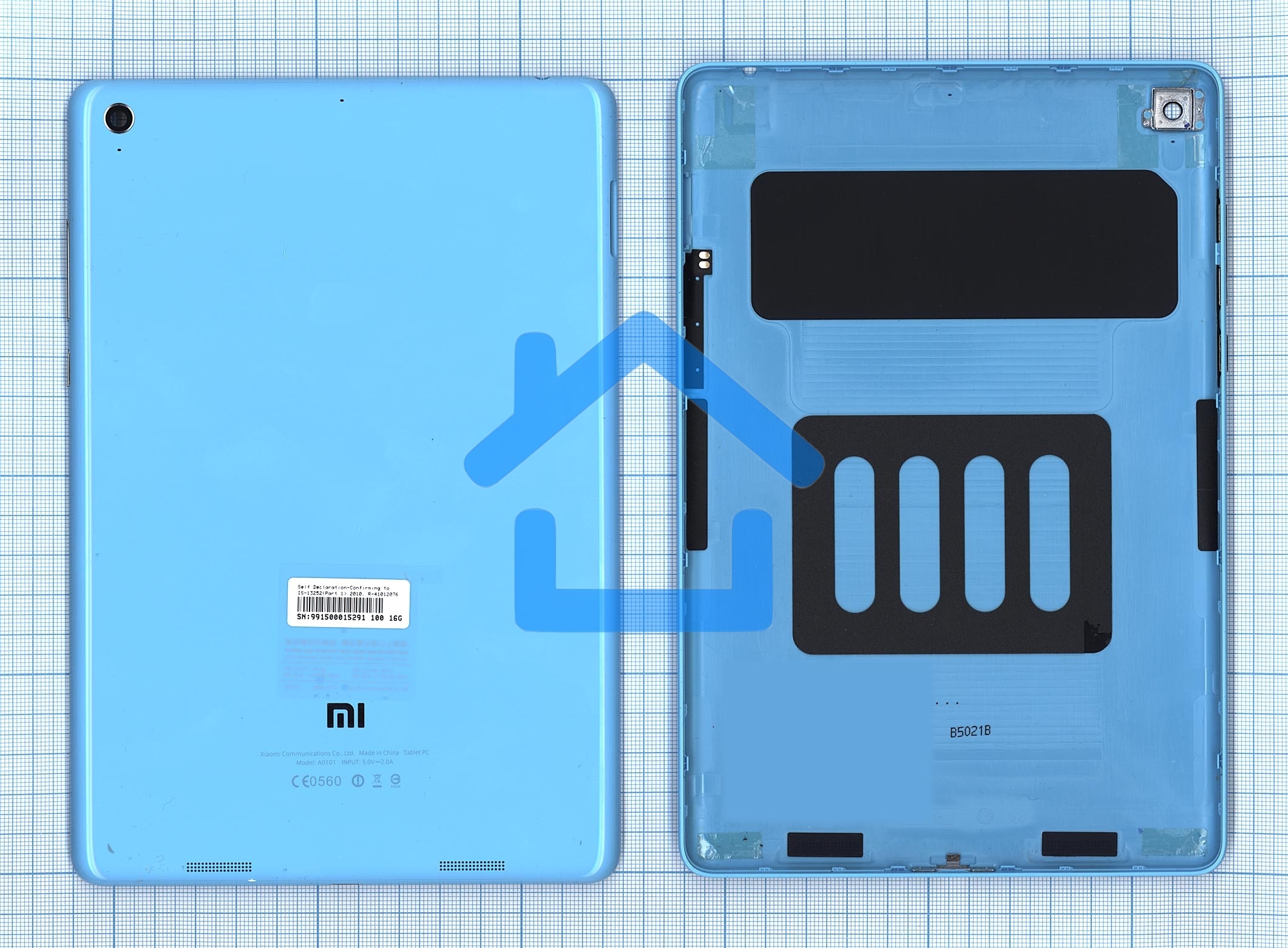 Задняя крышка для Xiaomi MiPad  голубая