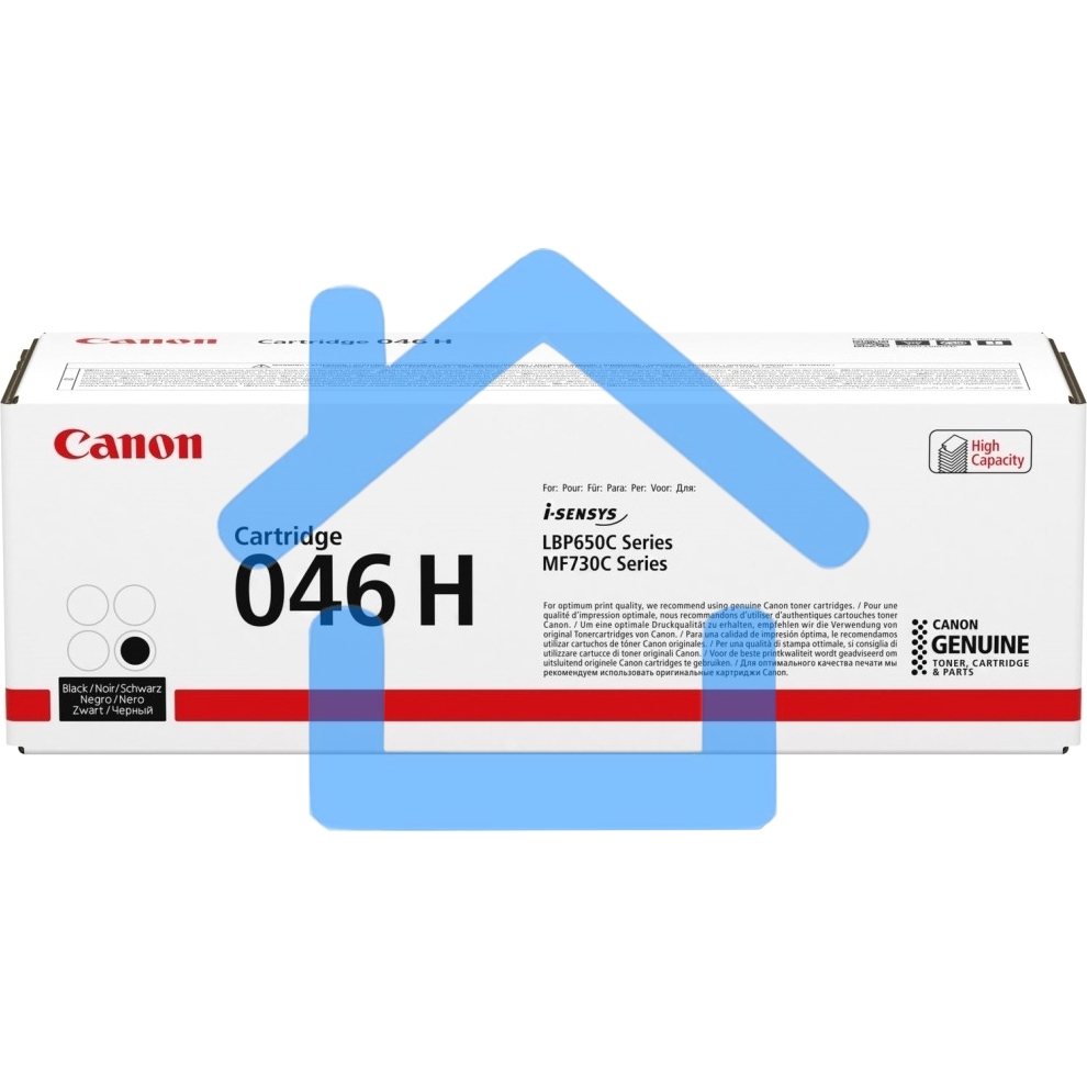 Картридж лазерный Canon 046 H BK 1254C002 черный (6300 стр.) для Canon i-SENSYS MF735Cx, i-SENSYS LBP653Cdw, i-SENSYS LBP654Cx, i-SENSYS MF732Cdw, i-SENSYS MF734Cdw