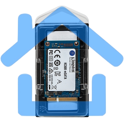 Накопитель SSD Kingston KC600, 512Gb, mSATA, R/W 550/520