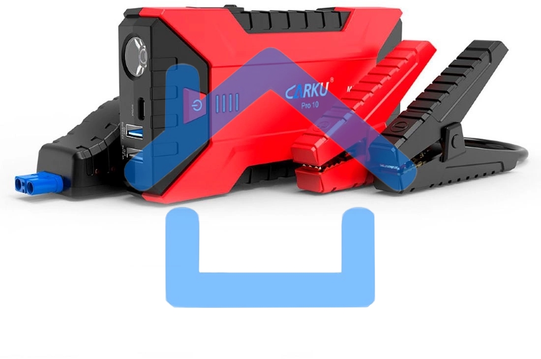 Устройство пусковое CARKU PRO-10пусковой ток 300А, пиковый 800А, емкость 13000мАч