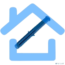 Дюбель распорный KRANZ 8х80, синий, пакет (50 шт./уп.)