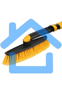 Щетка сметка со скребком Denzel телескоп, поворотная голова, 750-1120 мм