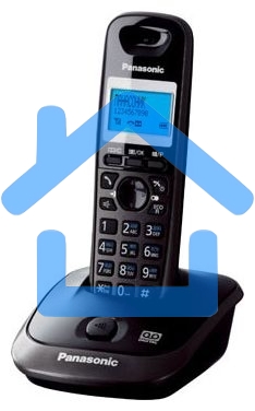 Телефон беспроводной (DECT) Panasonic KX-TG2521RUT (титан) АОН, Caller ID,спикерфон,голосовой АОН,полифония,цифровой автоответчик