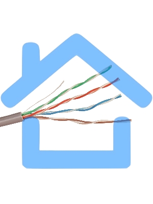 Кабель Exegate UTP EX264556RUS 4 пары кат.5e Exegate чистая 100% медь, бухта 305м, серый, PVC