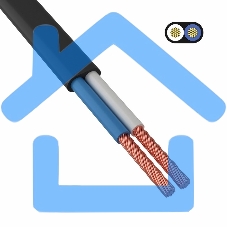 Провод ШВВП 2х0,75 мм² 200 м черный ГОСТ 7399-97 Провод ШВВП 2х0,75 мм² 200 м черный ГОСТ 7399-97