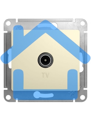 Механизм розетки TV 1-м СП Glossa 1DB беж. SchE GSL000291