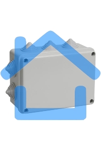 Коробка КМ41242 распаячная Iek UKO10-150-110-070-K41-55 для о/п 150х110х70 мм IP55 (RAL7035, 10 гермовводов)