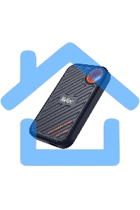 Внешний SSD Netac ZX20, 512 GB, USB 3.2 Gen 2x2 Type-C, R/W 2000/1800, черный