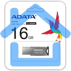 Флешка USB ADATA UV250 (AUV250-16G-RBK), 16 Gb, USB 2.0, R/W 25/10, черный