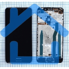 Дисплей для Asus ZenFone 3s Max ZC521TL черный с рамкой