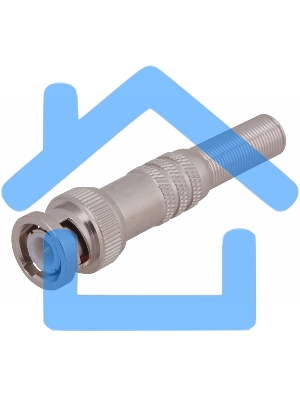 Разъем штекер BNC под пайку с пружиной металл (универсальный) Rexant