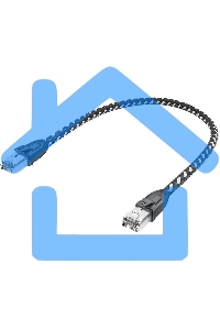 Патч-корд GCR PROF прямой 5.0m, UTP медь кат.6, STRONG черно-белый нейлон, ethernet high speed 10 Gbит/с, T568B, GCR-52779