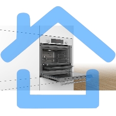 Духовой шкаф Bosch HBF534EW0Q Встраиваемый электрический духовой шкаф 60 x 60 cm белый, 66 л, Размеры прибора (мм) 595 x 594 x 548 mm