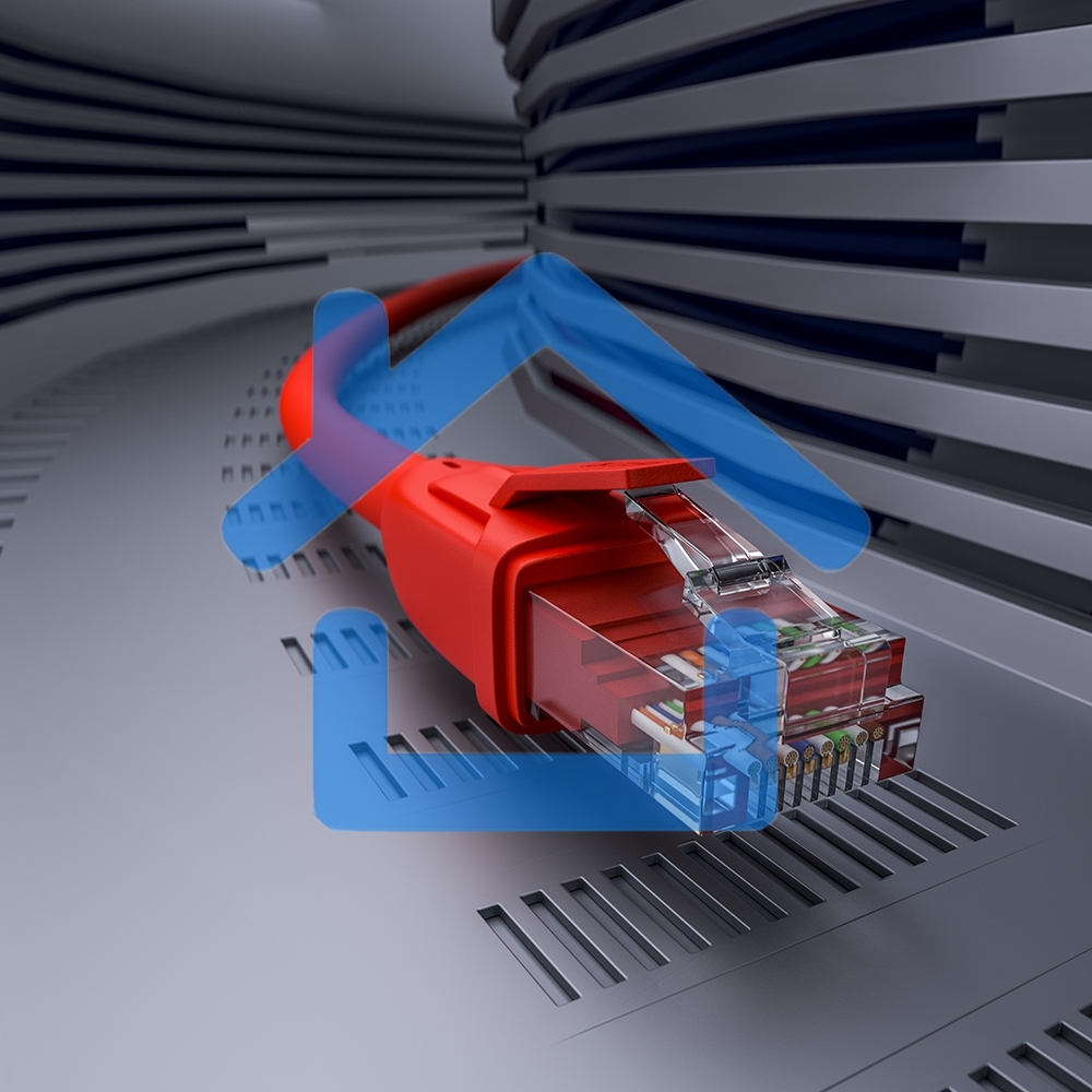 Патч-корд GCR прямой 7.5m UTP кат.6, красный, 24 AWG, ethernet high speed, RJ45, T568B, GCR-52707
