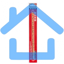 Сверло спиральное по металлу Matrix 10 x 300мм, HSS, нитридтитановое покрытие