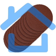 Круг абразивный на ворсовой подложке под 