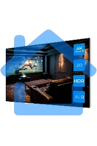 Проектор Cactus CS-U1.SG DLP 27200Lm (3840x2160) 800000:1 ресурс лампы:25000часов 2xUSB typeA 2xHDMI 9.7кг