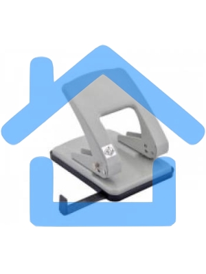 Дырокол Kw-Trio Stylish Heavy Duty 976L/GR, до 40 листов, металл серый, отверстий: 2, с линейкой