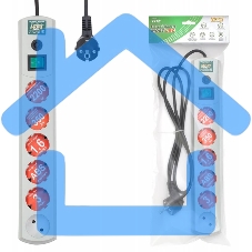 Сетевой фильтр Most LRG 1.6м (6 розеток) белый (пакет ПЭ)