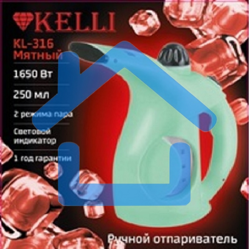 Отпариватель-парогенератор Kelli КL-316 мятный (1х20)