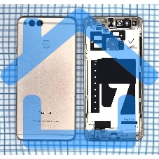 Задняя крышка для Huawei Honor 7X золотая