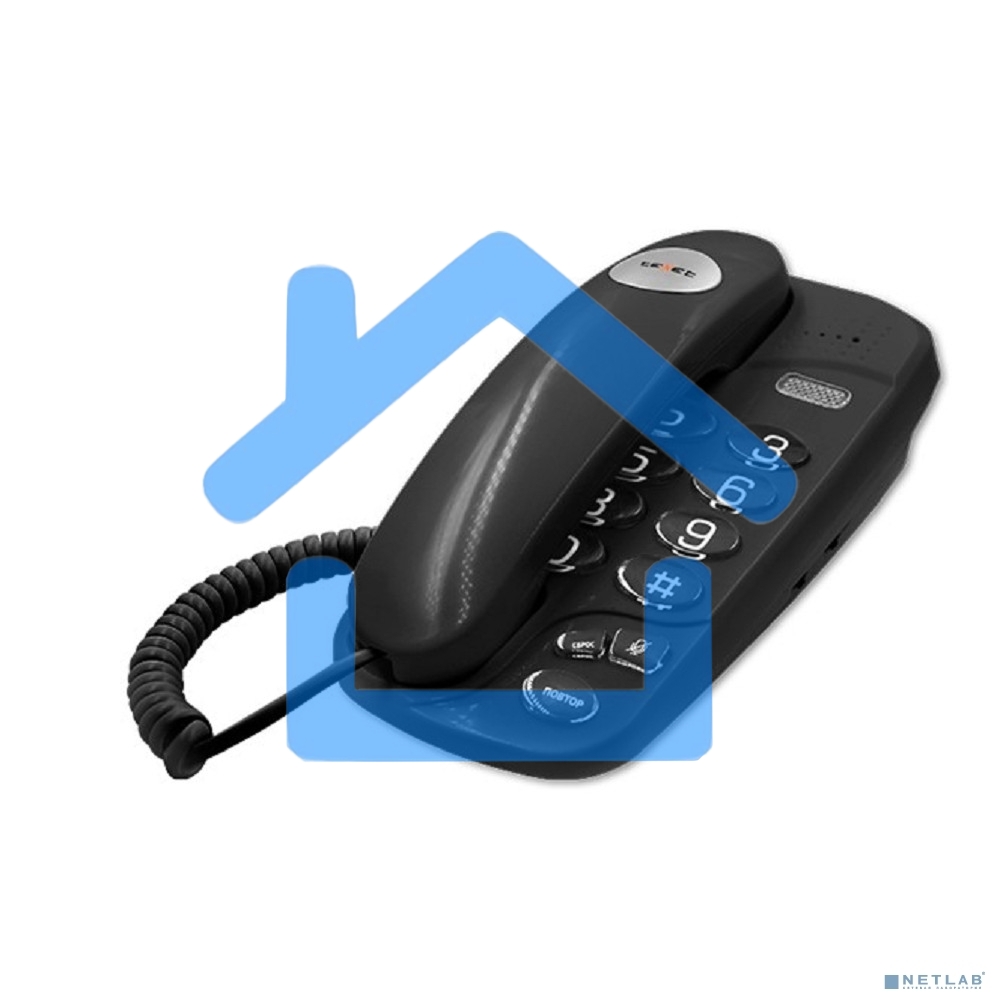 Проводной телефон teXet TX-238 черный
