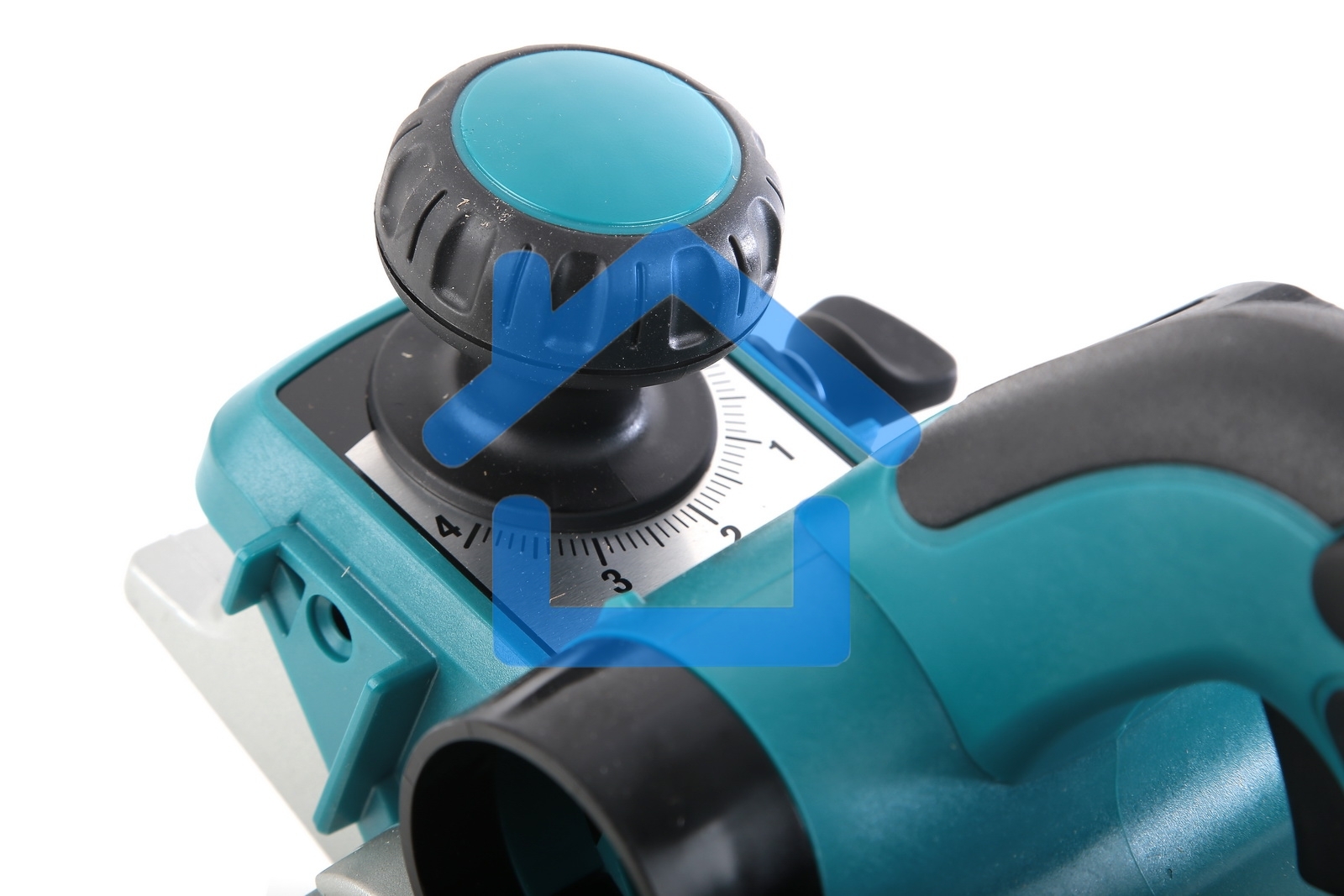 Рубанок Makita KP0810 Рубанок,850Вт,16000об\м,ширина-82мм,глуб-4мм,3.2кг,кор,парал упор