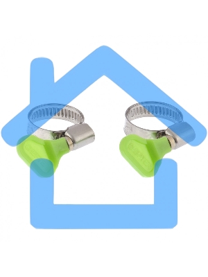 Хомуты металлические элемент крепления с формой ключа 16-25 мм, 2 шт. Сибртех