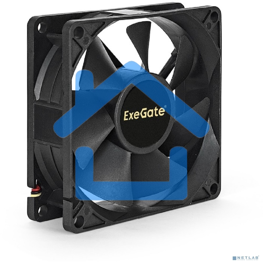 Вентилятор для корпуса ExeGate ExtraPower EP08025SM черный, 80 мм, 2500 об/мин, 25.5 дБ, 2 pin