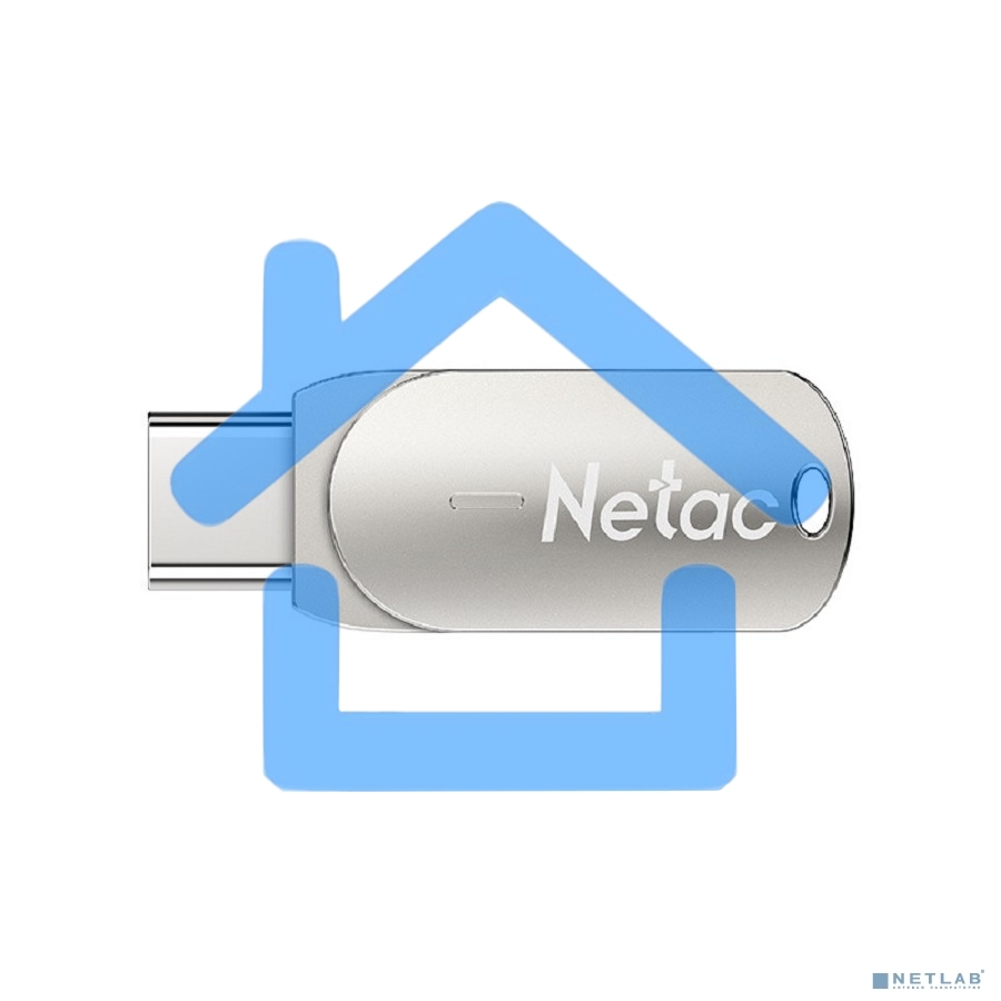 Флешка USB R/W Netac USB Drive U785C USB3.0+TypeC 64Gb, retail version