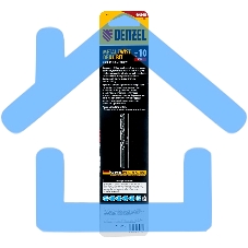 Сверло спиральное по металлу Denzel 10 x 133 мм, Р6М5, Golden Tip