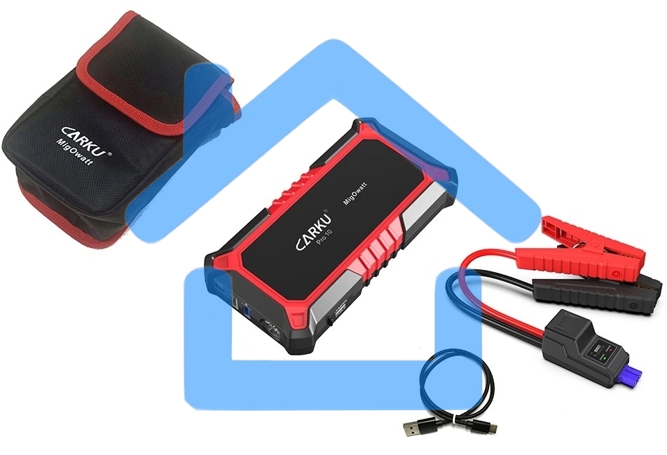 Устройство пусковое CARKU PRO-10пусковой ток 300А, пиковый 800А, емкость 13000мАч