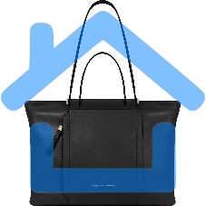 Деловая сумка женская с отделением для ноутбука Piquadro Circle BD3336W92/N, натур.кожа, черный