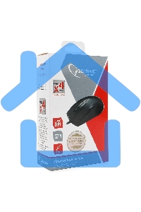 Мышь проводная Gembird MUSOPTI9-905U черный, 1000 dpi, USB, кнопки - 3