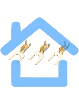 Наконечник вилочный Rexant 4.5 мм, 1-1.5 мм² (НВ 1.5-4)