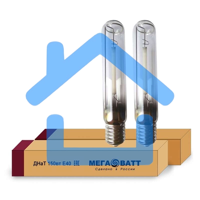 Лампа газоразрядная натриевая ДНаТ 150 E40 (25) МЕГАВАТТ 02935