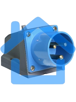 Вилка 523 стац.2Р + РЕ 32А 220В IP44 ИЭК